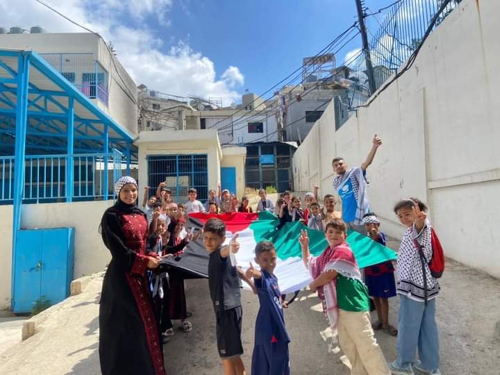 مخيم البرج الشمالي، فعالية  دعم غزة، بعدسة الإعلامية دعاء خليفة